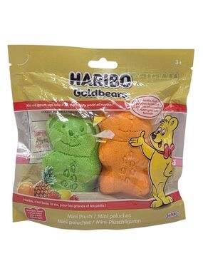 Jakks Haribo Goldbears 2 Collectible Mini Plush Figures W/ BearyBerry Scent NEW